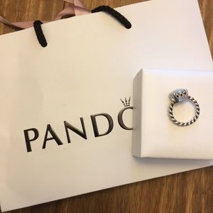 Mother of Pearl Pandora Ring